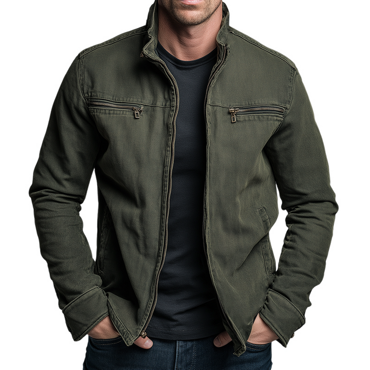 Devin Vintage Cotton Zip Jacket