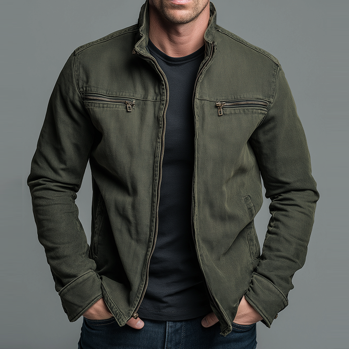 Devin Vintage Cotton Zip Jacket