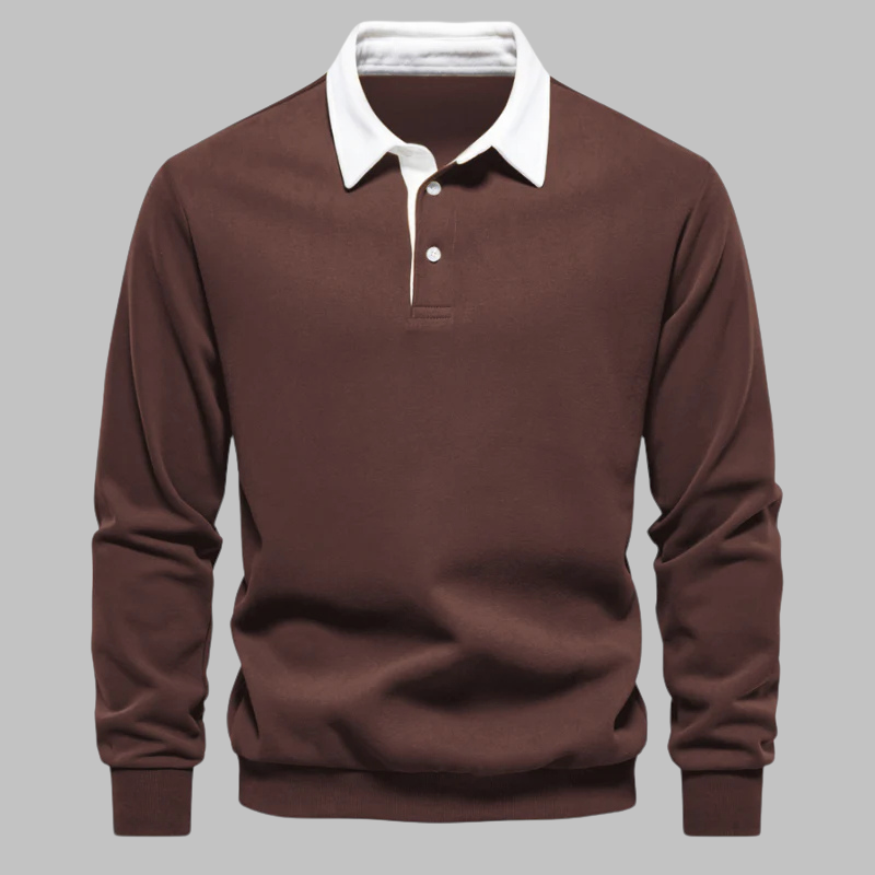 Alex Collins Polo Collar Sweater