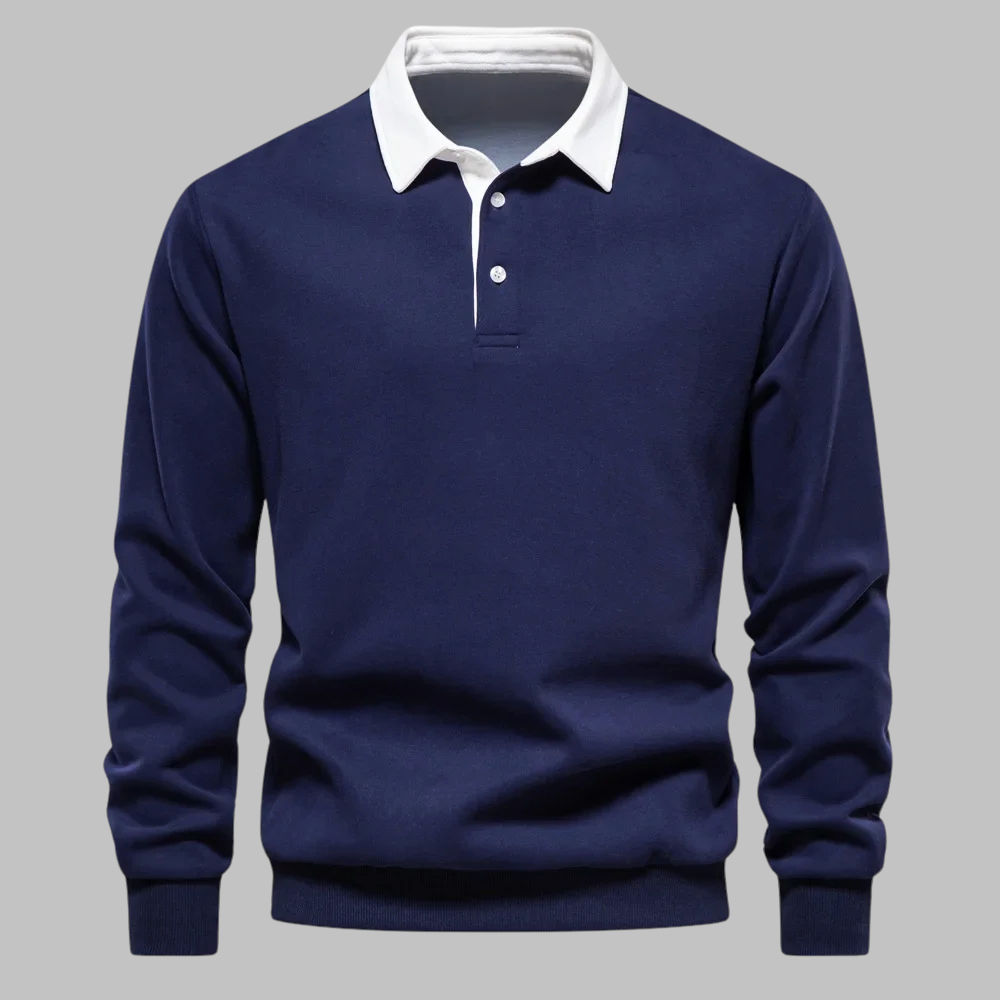 Alex Collins Polo Collar Sweater