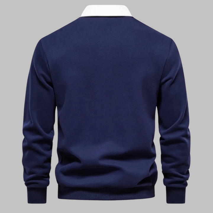 Alex Collins Polo Collar Sweater