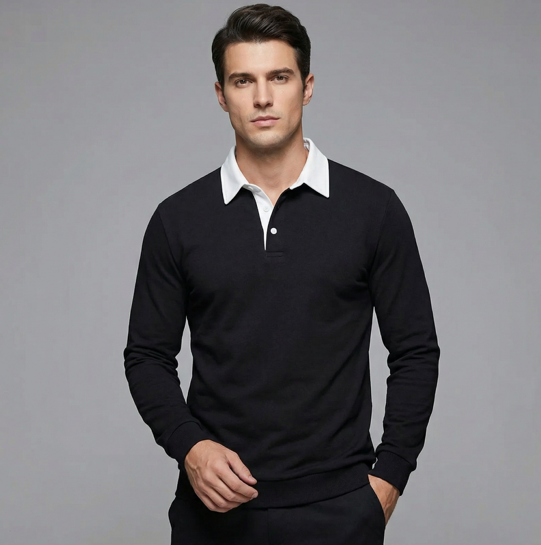 Alex Collins Polo Collar Sweater