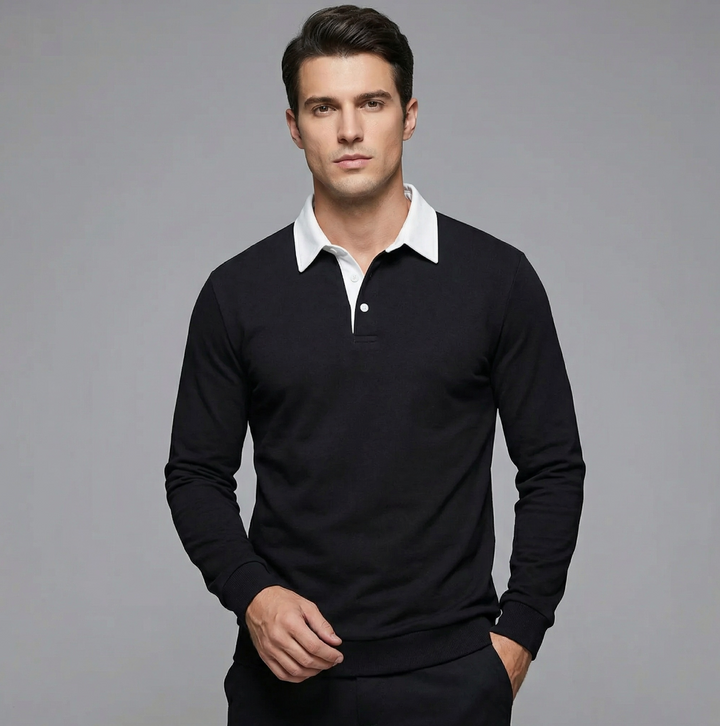 Alex Collins Polo Collar Sweater