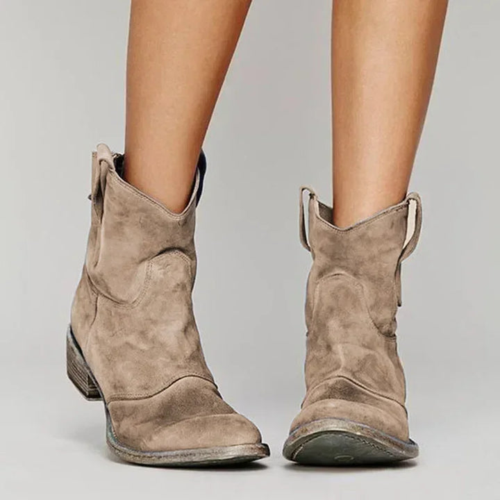 SELMA VINTAGE WESTERN ANKLE BOOTS