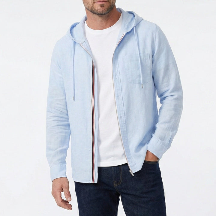 JAMES LINEN HOODIE